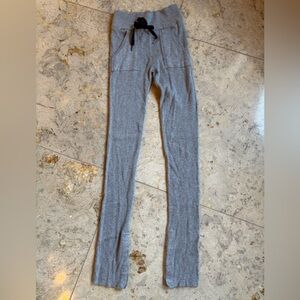 Lululemon Gray Knit Joggers with Black Drawstring
